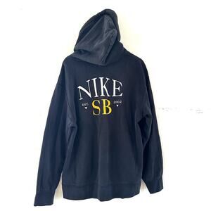 Nike‎ SB Skateboard Pullover Hoodie Sweater Black Size XXL Logo Basic